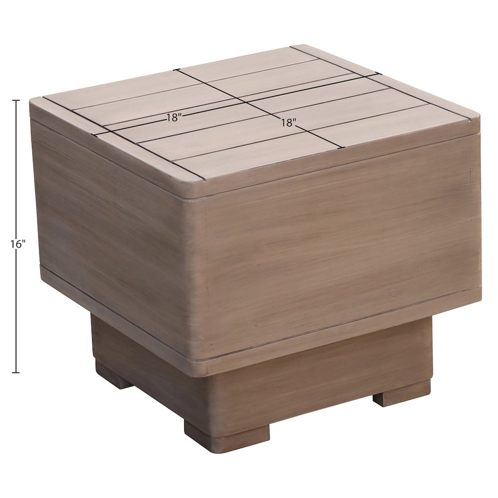 Solace Natural Acacia Wood Outdoor Patio End / Side Table