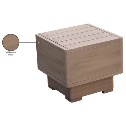 Solace Natural Acacia Wood Outdoor Patio End / Side Table