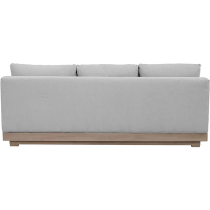 Solace 77" Grey Olefin Performance Fabric Outdoor Patio Modular Sofa