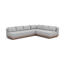 Solace Grey Olefin Performance Fabric 3pc. Outdoor Patio Modular Sectional