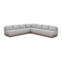 Solace Grey Olefin Performance Fabric 3pc. Outdoor Patio Modular Sectional