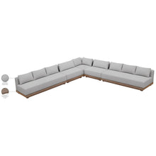 Solace Grey Olefin Performance Fabric 5pc. Outdoor Patio Modular Sectional