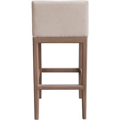 Solace Beige Olefin Performance Fabric Outdoor Patio Bar Stool