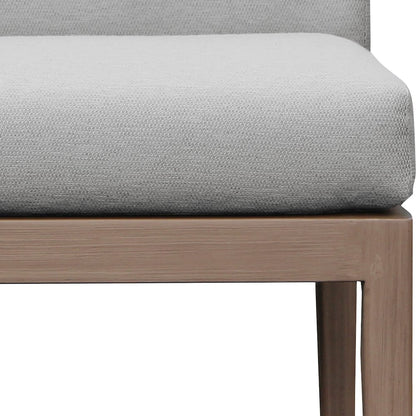 Solace Grey Olefin Performance Fabric Outdoor Patio Bar Stool