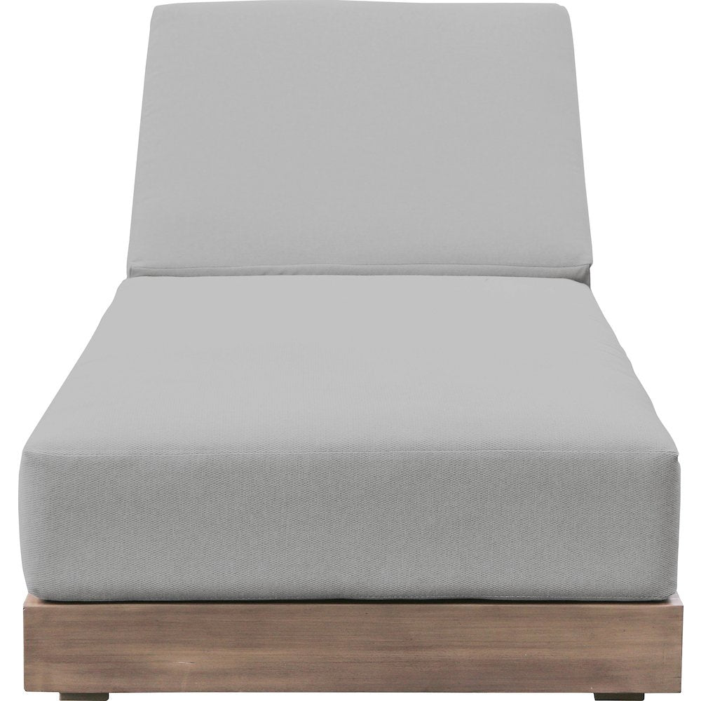 Solace Grey Olefin Performance Fabric Outdoor Patio Lounge Chair