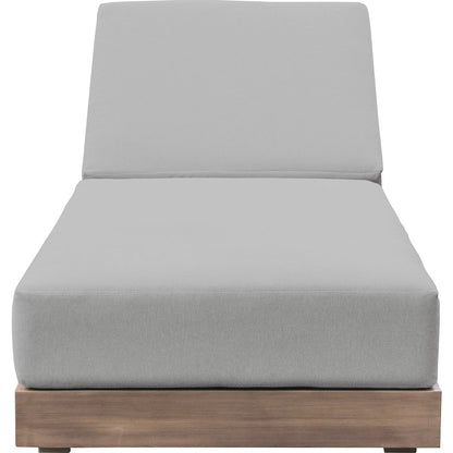 Solace Grey Olefin Performance Fabric Outdoor Patio Lounge Chair