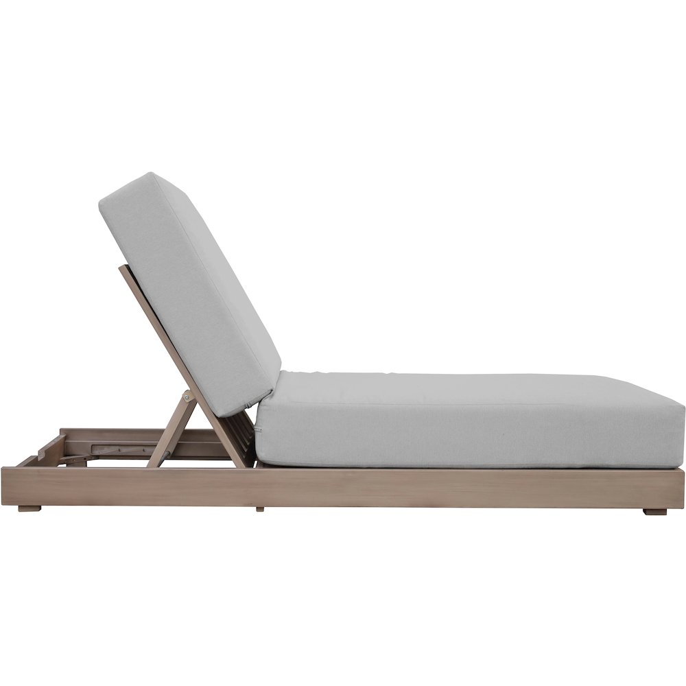 Solace Grey Olefin Performance Fabric Outdoor Patio Lounge Chair