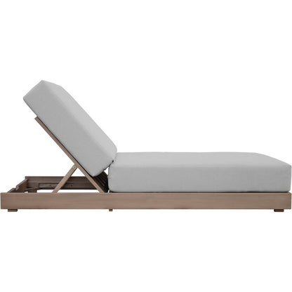 Solace Grey Olefin Performance Fabric Outdoor Patio Lounge Chair