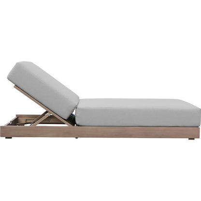 Solace Grey Olefin Performance Fabric Outdoor Patio Lounge Chair