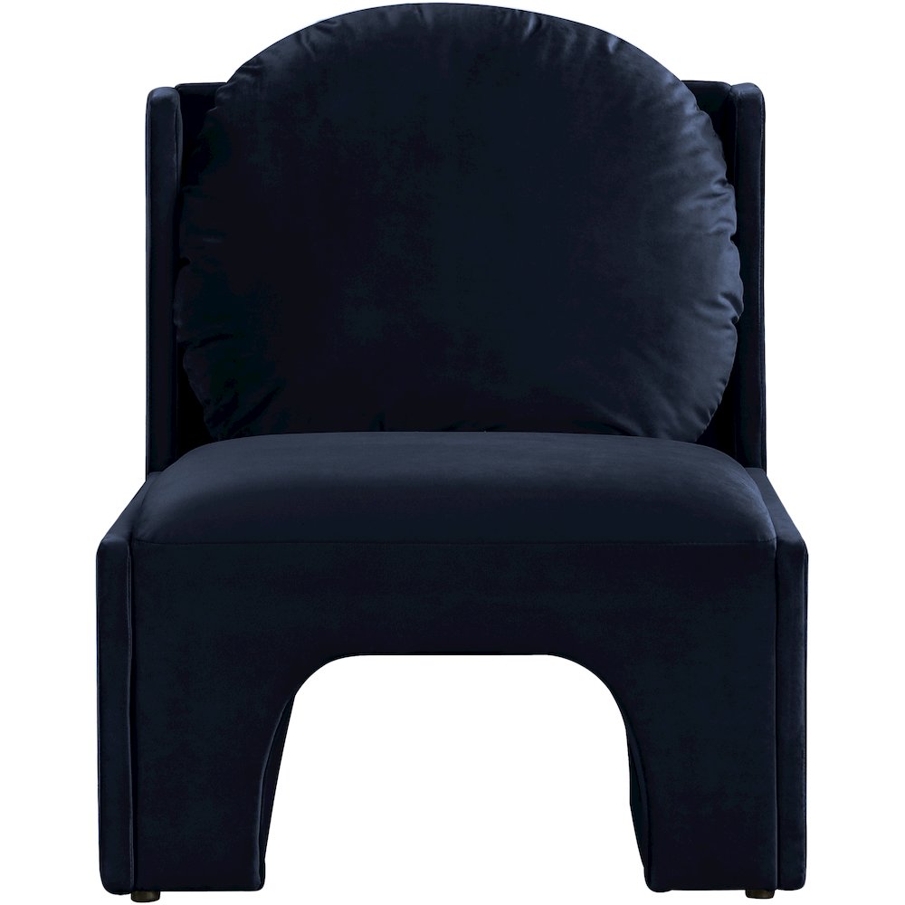 Sigma Navy Velvet Accent Chair