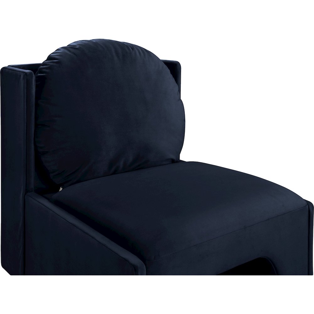 Sigma Navy Velvet Accent Chair