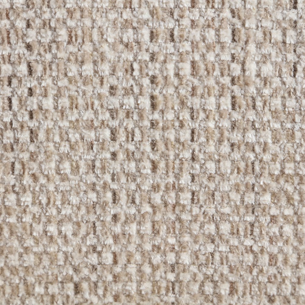 Avella Beige Interwoven Fabric Upholstered Swivel Accent Chair