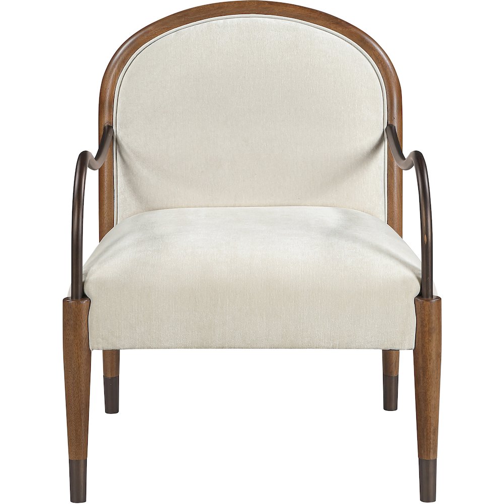 Cambria Cream Fabric Upholstered Accent Chair