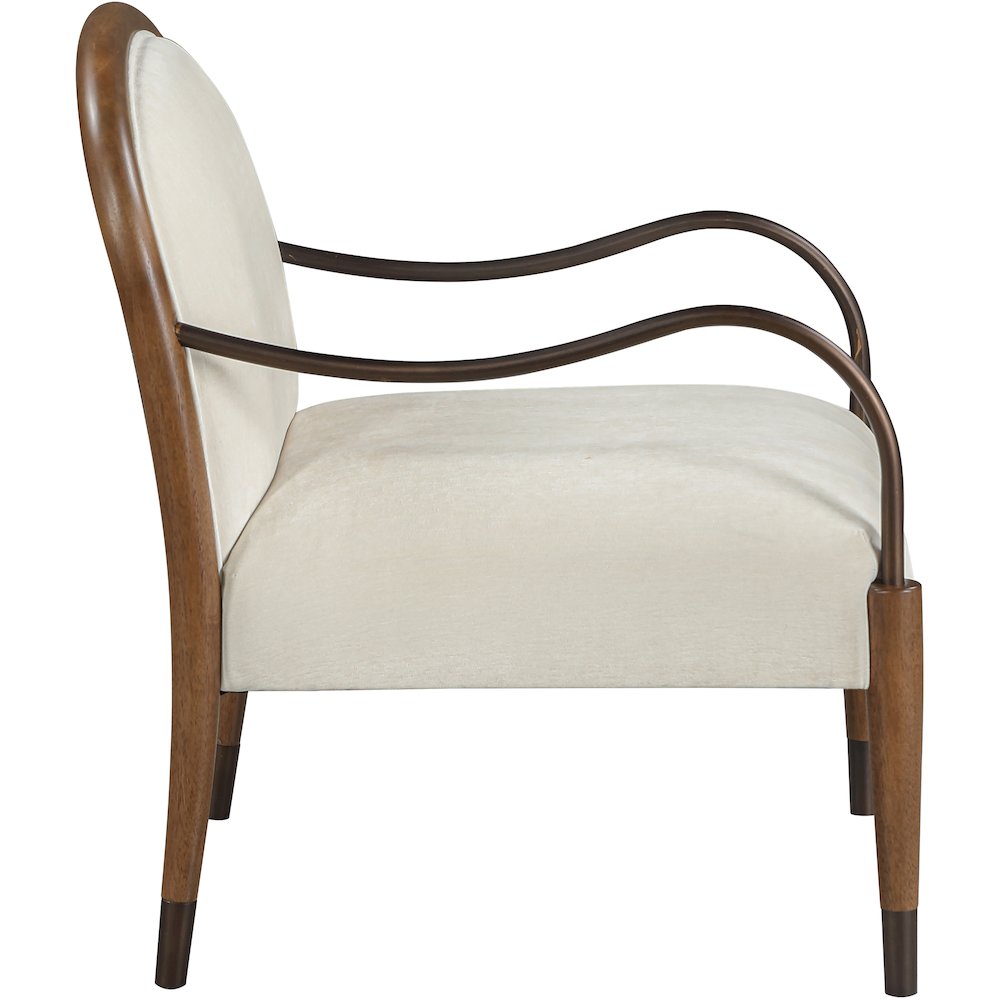 Cambria Cream Fabric Upholstered Accent Chair