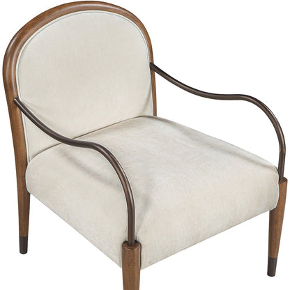 Cambria Cream Fabric Upholstered Accent Chair