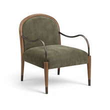 Cambria Green Fabric Upholstered Accent Chair