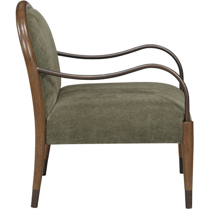 Cambria Green Fabric Upholstered Accent Chair