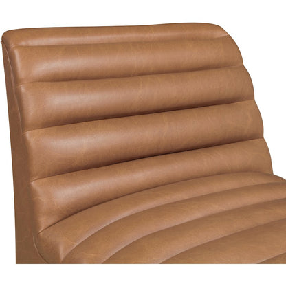 Vega Cognac Vegan Leather Accent Chair
