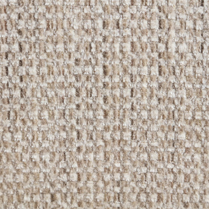 Avella Beige Interwoven Fabric Upholstered Swivel Accent Chair