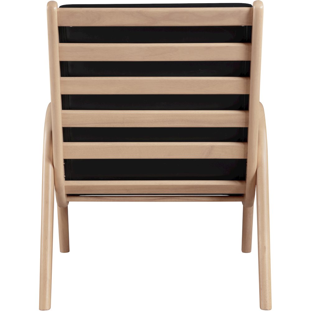 Randal Black Vegan Leather Upholstered Accent Chair