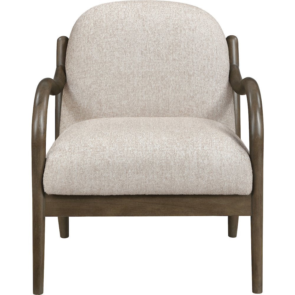 Helmsley Beige Performance Fabric Upholstered Accent Chair