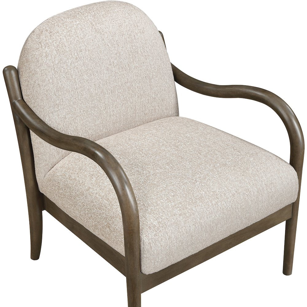 Helmsley Beige Performance Fabric Upholstered Accent Chair