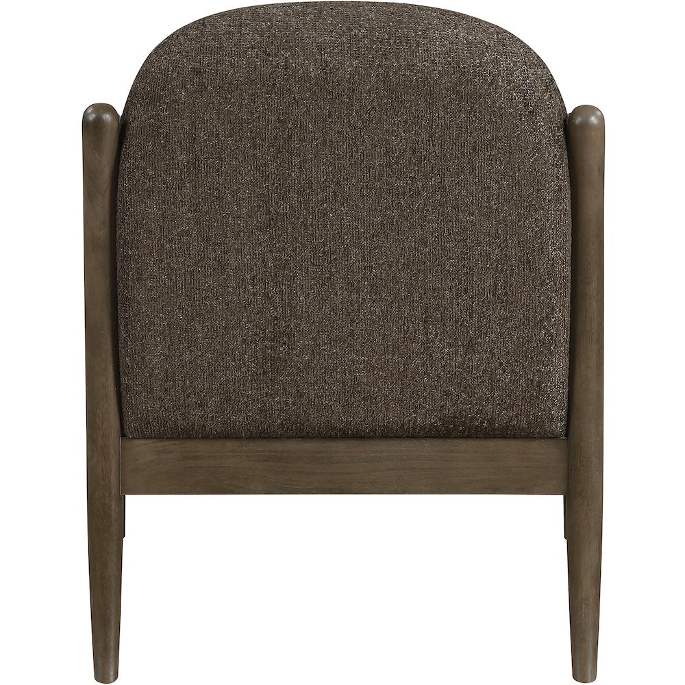 Helmsley Brown Performance Fabric Upholstered Accent Chair