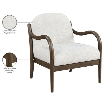 Helmsley Cream Performance Fabric Upholstered Accent Chair
