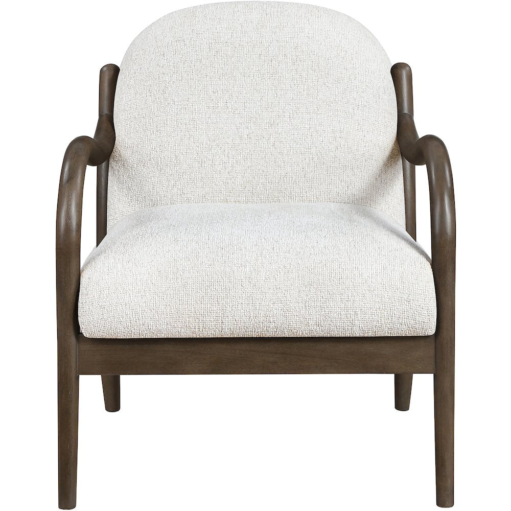 Helmsley Cream Performance Fabric Upholstered Accent Chair