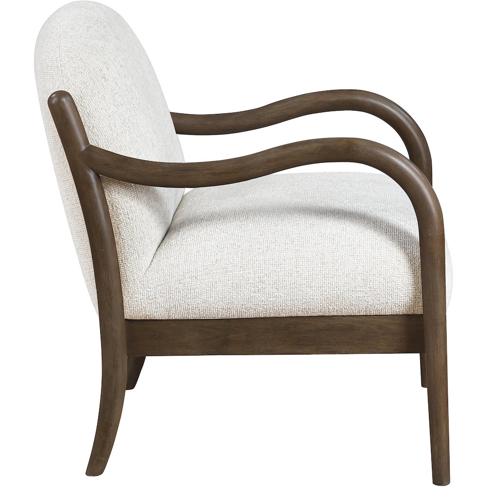 Helmsley Cream Performance Fabric Upholstered Accent Chair