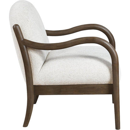Helmsley Cream Performance Fabric Upholstered Accent Chair