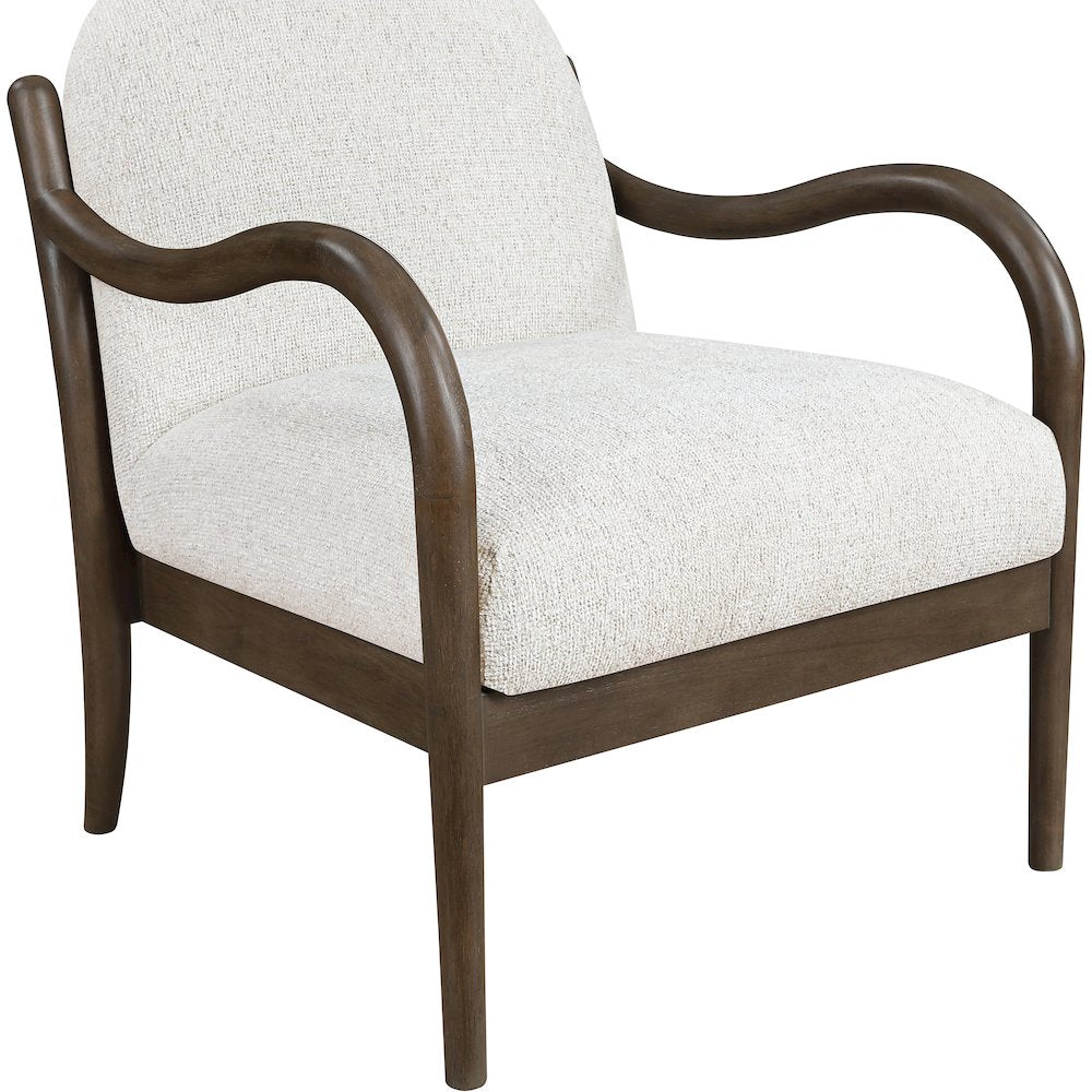 Helmsley Cream Performance Fabric Upholstered Accent Chair