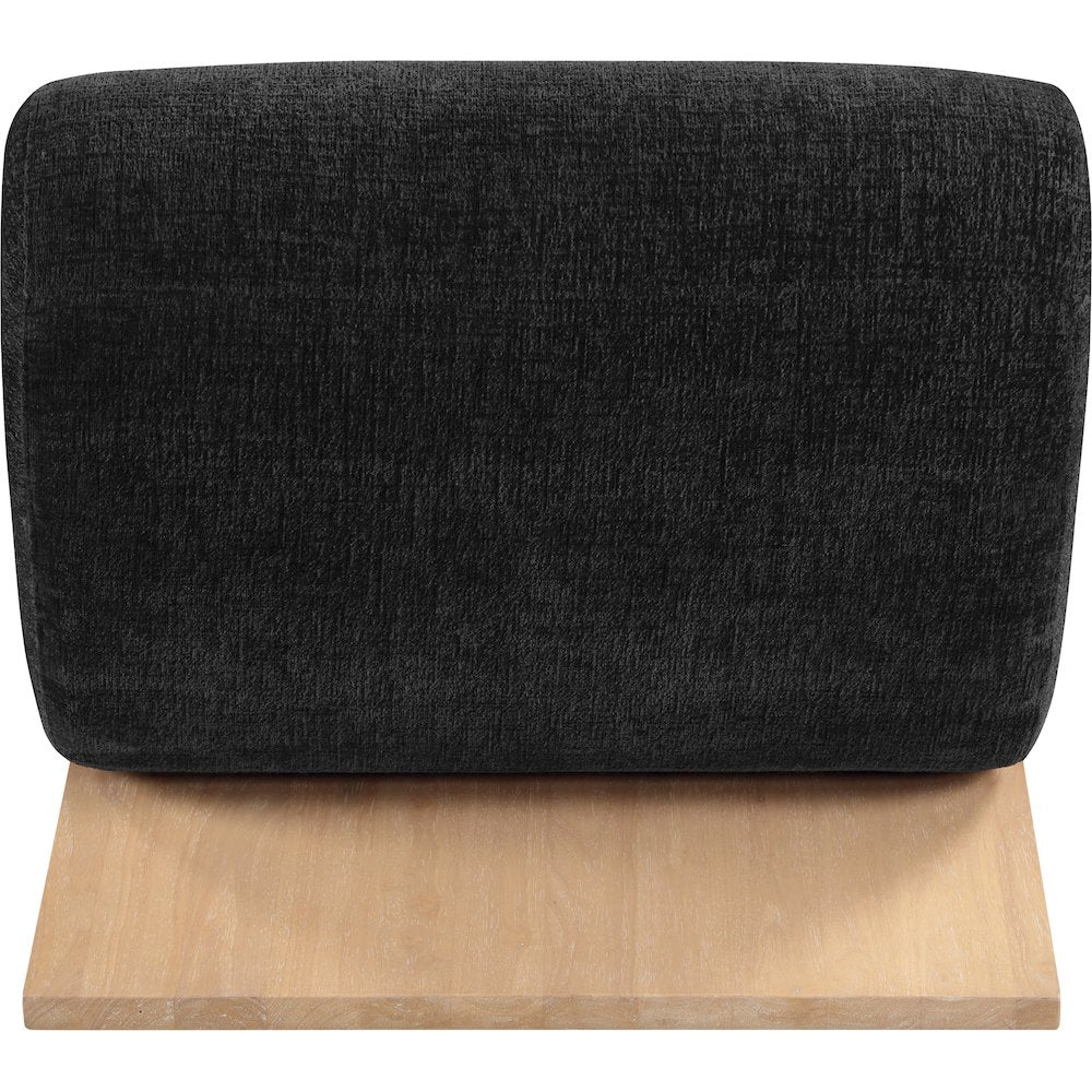 Akira Black Fabric Upholstered Accent Chair
