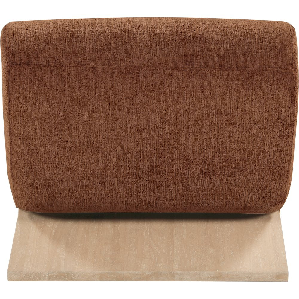Akira Cognac Fabric Upholstered Accent Chair