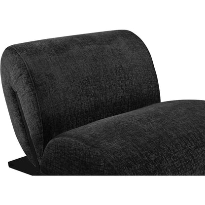 Akira Black Fabric Upholstered Accent Chair