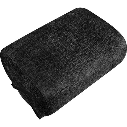 Akira Black Fabric Upholstered Ottoman
