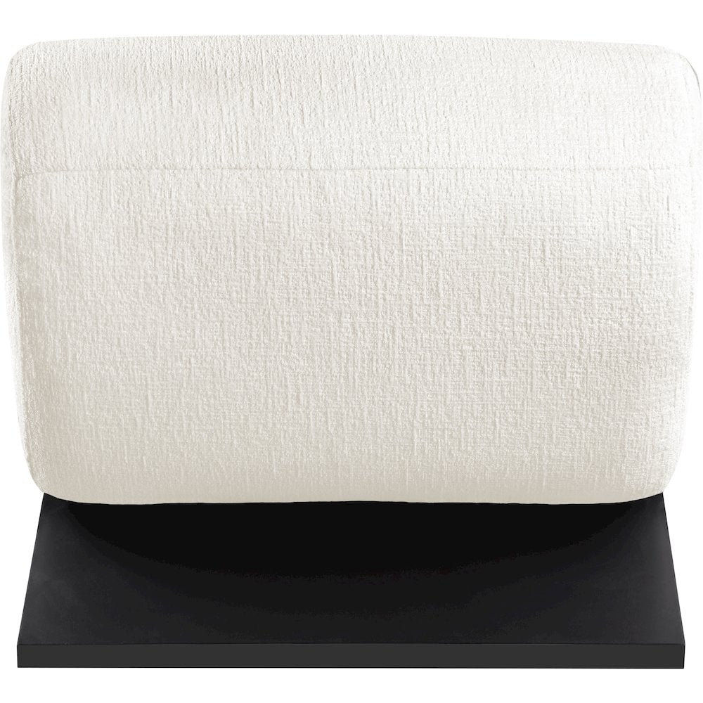 Akira Cream Fabric Upholstered Accent Chair
