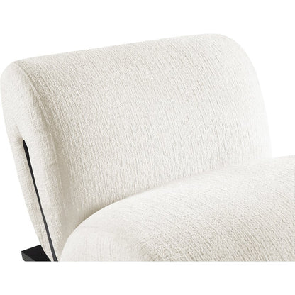Akira Cream Fabric Upholstered Accent Chair