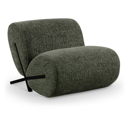 Akira Green Fabric Upholstered Accent Chair