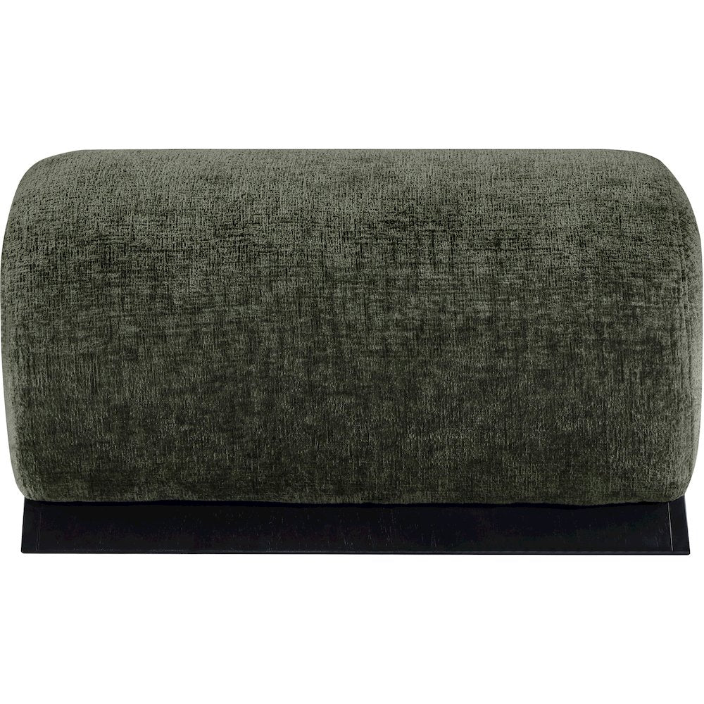 Akira Green Fabric Upholstered Ottoman