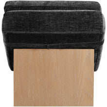 Marcella Black Fabric Upholstered Chaise Lounge