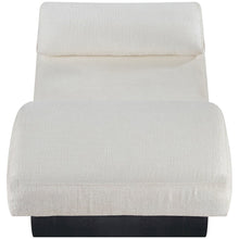 Marcella Cream Fabric Upholstered Chaise Lounge