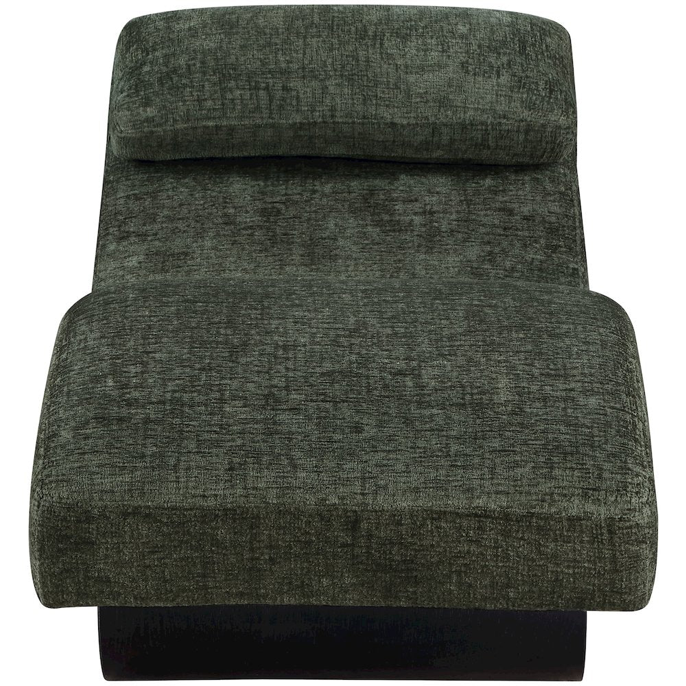 Marcella Green Fabric Upholstered Chaise Lounge