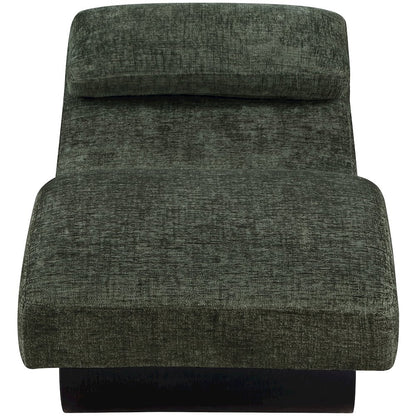 Marcella Green Fabric Upholstered Chaise Lounge
