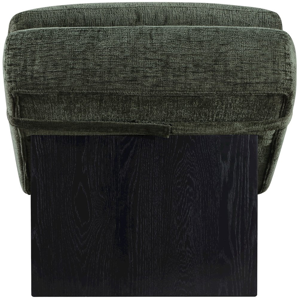 Marcella Green Fabric Upholstered Chaise Lounge