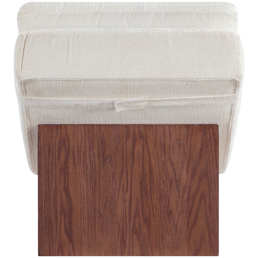 Marcella Cream Fabric Upholstered Chaise Lounge