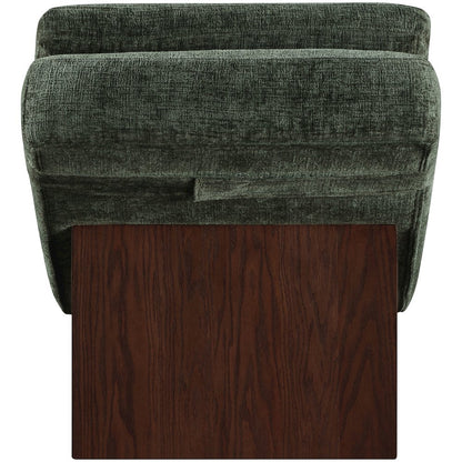 Marcella Green Fabric Upholstered Chaise Lounge