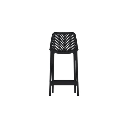 Mykonos Black Outdoor Patio Stool, Set of 4
