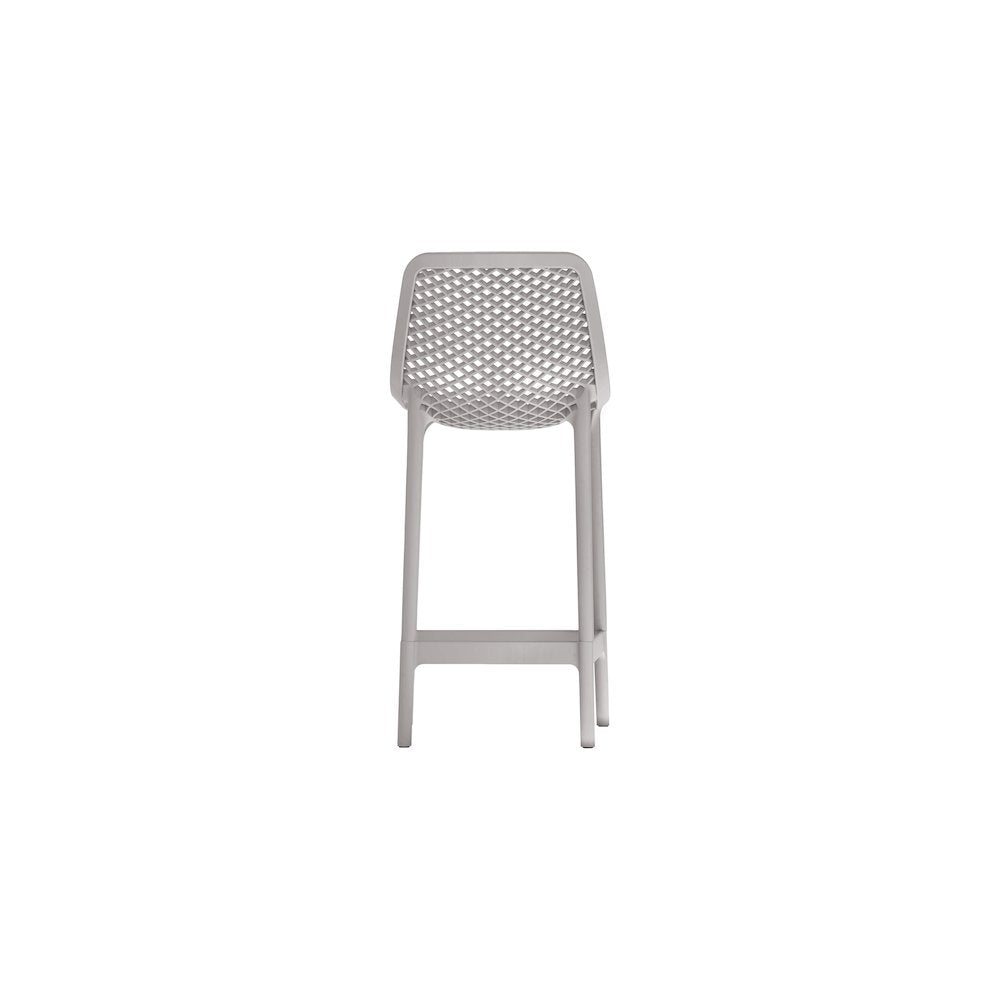 Mykonos Grey Outdoor Patio Stool, Set of 4