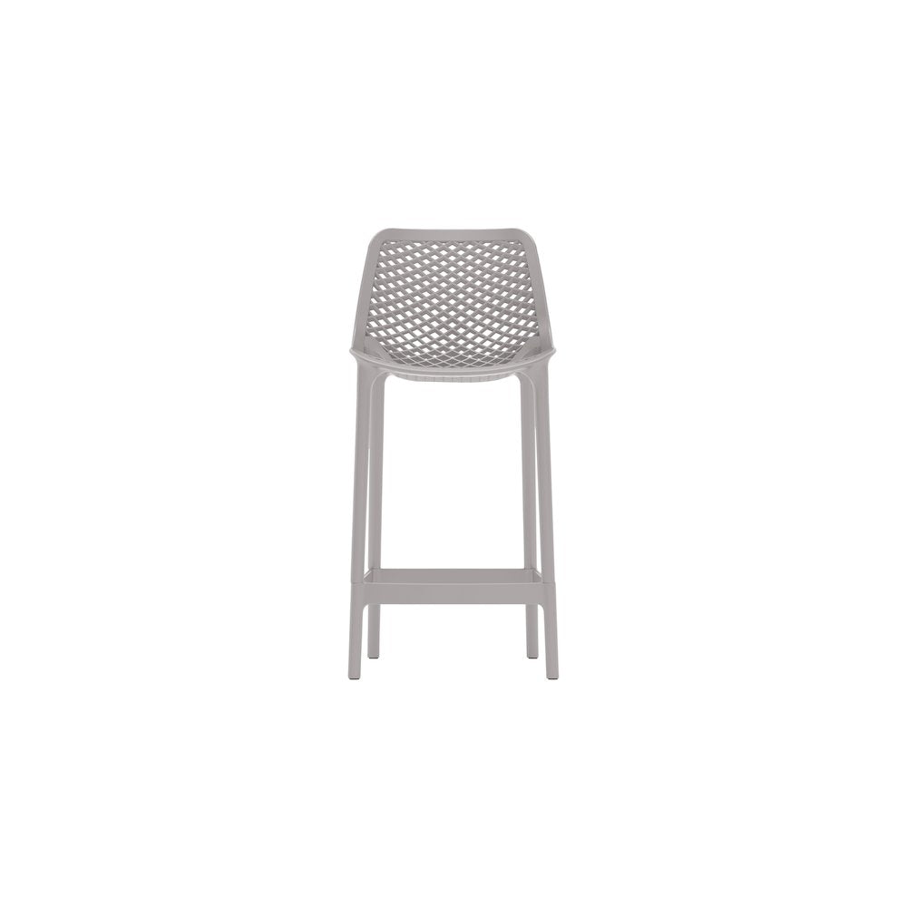 Mykonos Grey Outdoor Patio Stool, Set of 4